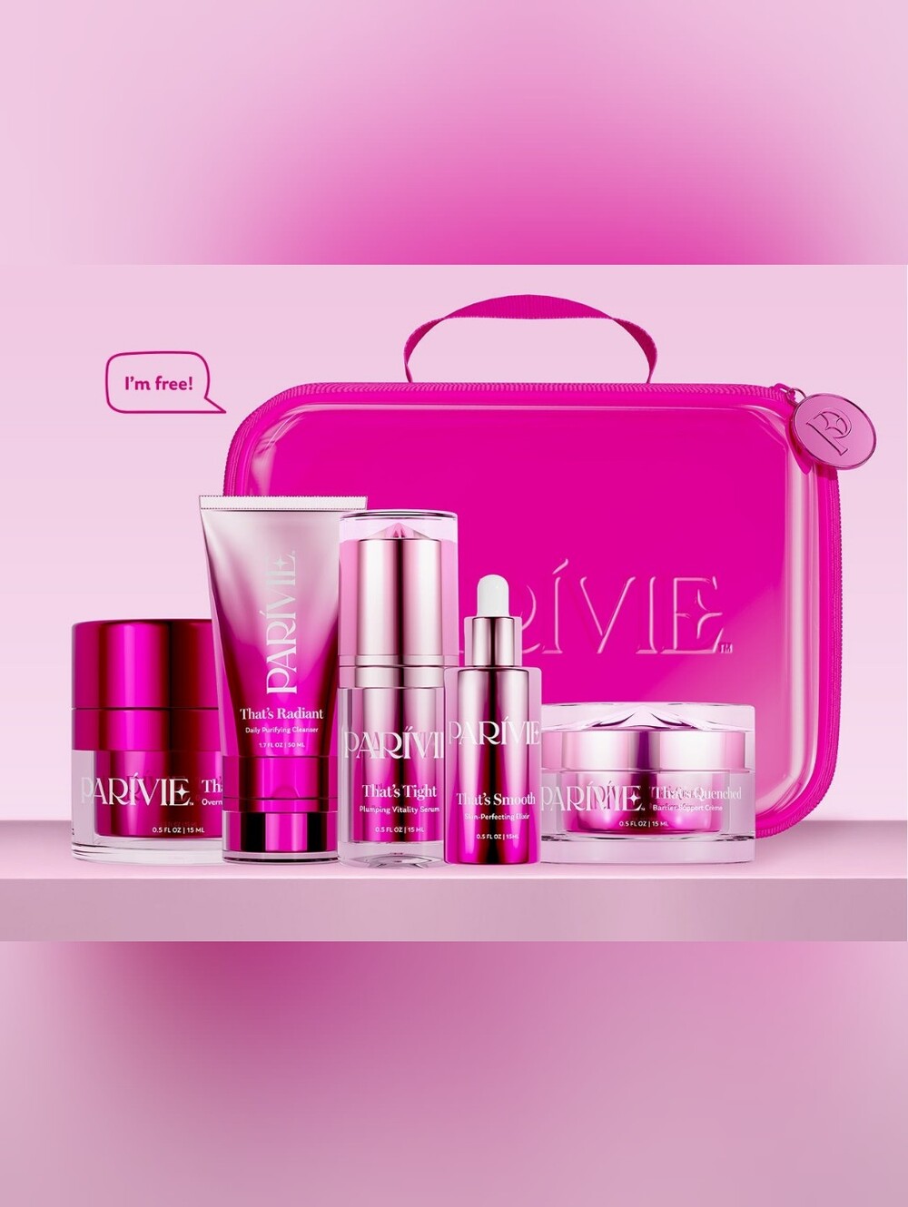 Parivie Paris Hilton Skincare Trial Travel Set New
